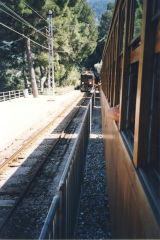 
Soller Railway '2' crossing, Mallorca,  May 2003